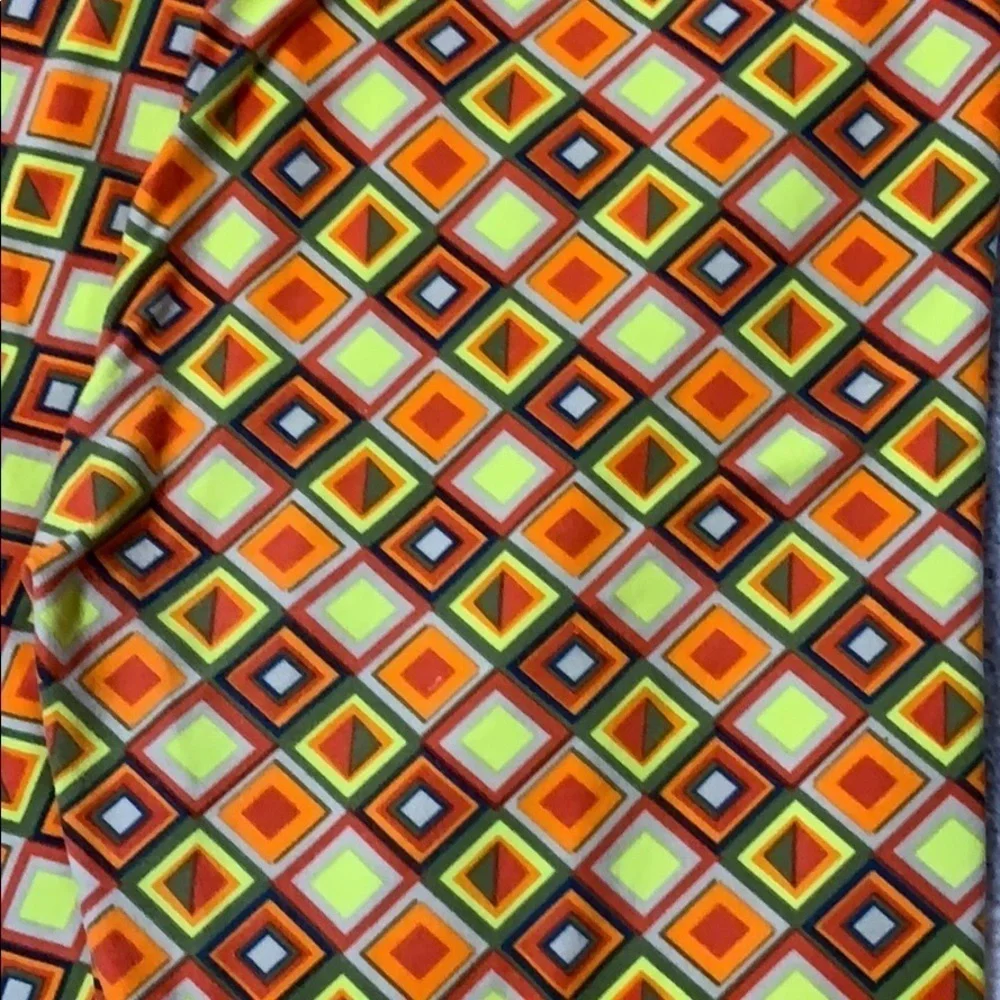 🐺LulaRoe Funky Geometric Leggings - Neon & Bold